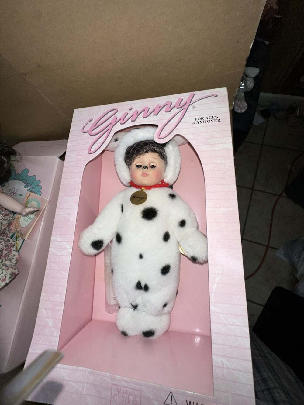 1998 Vogue Ginny Dolls Puppy Love Dalmatian Collectible Doll